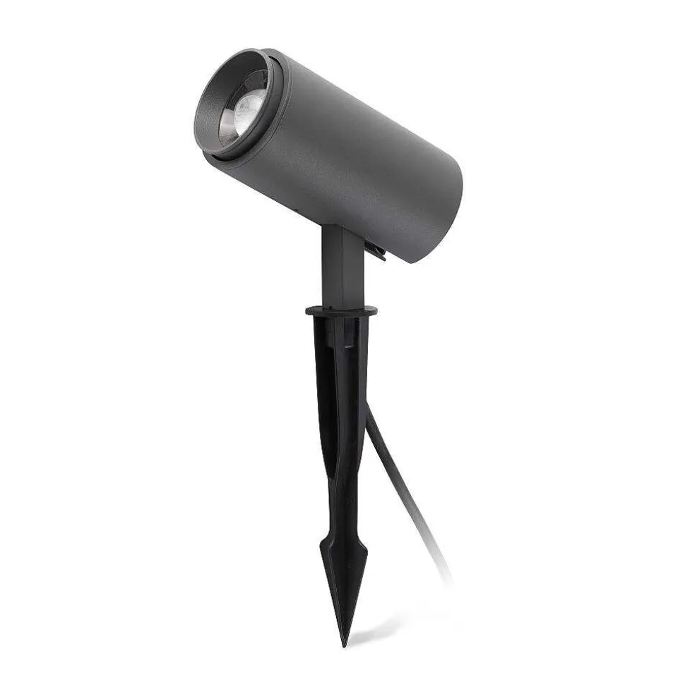 Spot De Jardin Faro Barcelona Plom Led Gris, 1 Lumiere