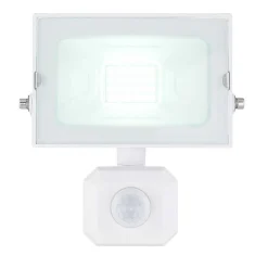 Spot De Jardin Globo Helga Led Blanc, 1 Lumiere, Detecteur De Mouvement