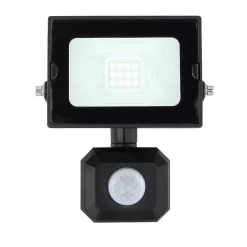 Spot De Jardin Globo Helga Led Noir, 1 Lumiere, Detecteur De Mouvement