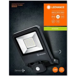 Spot De Jardin Ledvance Endura® Gris, 1 Lumiere, Detecteur De Mouvement