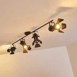 Spot De Plafond Lichinga Noir, 4 Lumieres