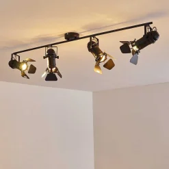 Spot De Plafond Lichinga Noir, 4 Lumieres