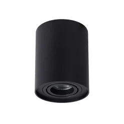 Spot De Plafond Lucide Tube Noir, 1 Lumiere