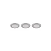 Spot Encastrable - Kit De 3 Trio Argus Led Chrome, 6 Lumieres, Telecommandes, Changeur De Couleurs