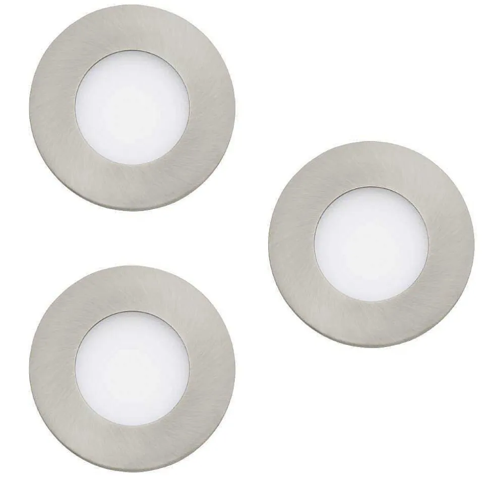 Spot Encastrable Eglo Fueva-Z Led Nickel Mat, 3 Lumieres