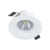 Spot Encastrable Eglo Saliceto Led Blanc, 1 Lumiere