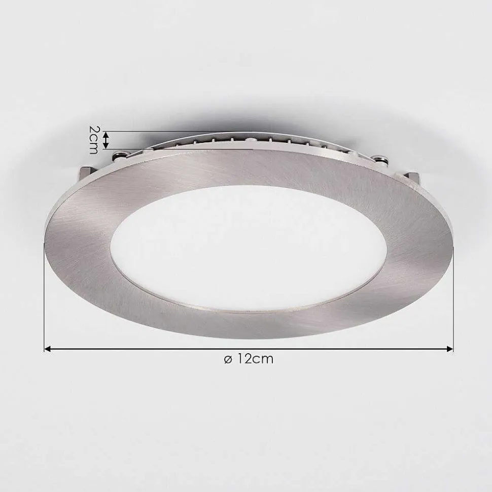 Spot Encastrable Finsrud Led Nickel Mat, 1 Lumiere