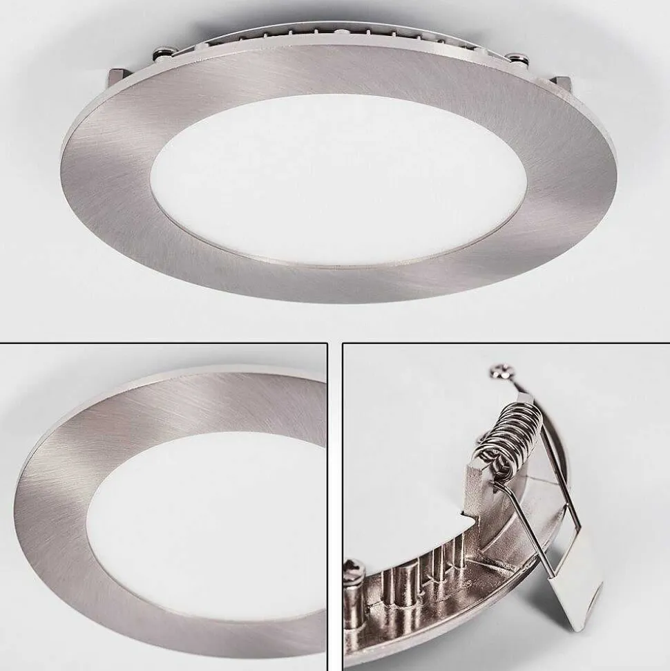 Spot Encastrable Finsrud Led Nickel Mat, 1 Lumiere