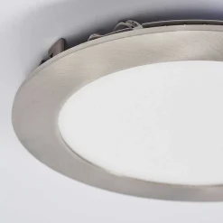 Spot Encastrable Finsrud Led Nickel Mat, 1 Lumiere
