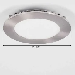 Spot Encastrable Finsrud Led Nickel Mat, 1 Lumiere