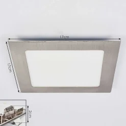 Spot Encastrable Finsrud Led Nickel Mat, 1 Lumiere