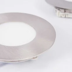 Spot Encastrable Finsrud Led Nickel Mat, 1 Lumiere