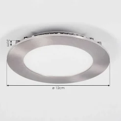 Spot Encastrable Finsrud Led Nickel Mat, 1 Lumiere