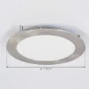 Spot Encastrable Finsrud Led Nickel Mat, 1 Lumiere