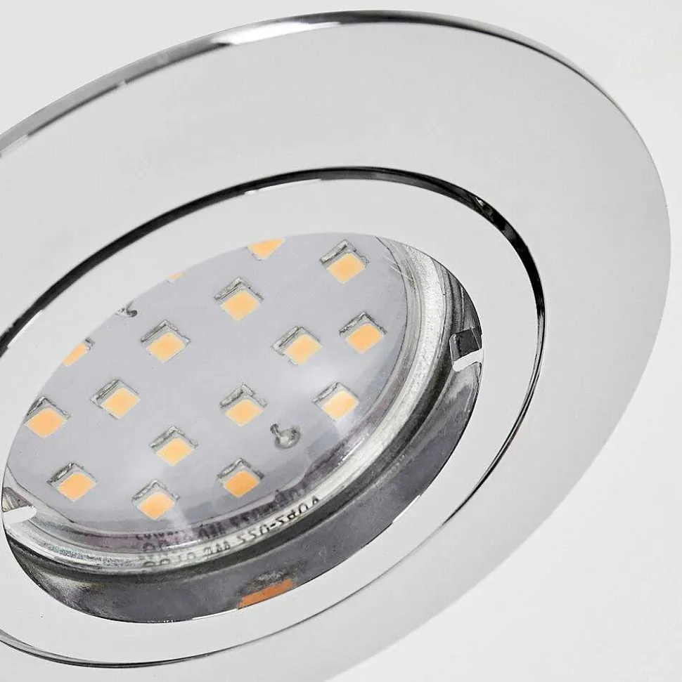Spot Encastrable Kerrouan Led Chrome, 1 Lumiere