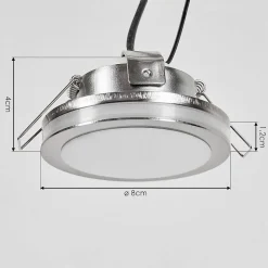 Spot Encastrable Percoq Led Nickel Mat, 1 Lumiere