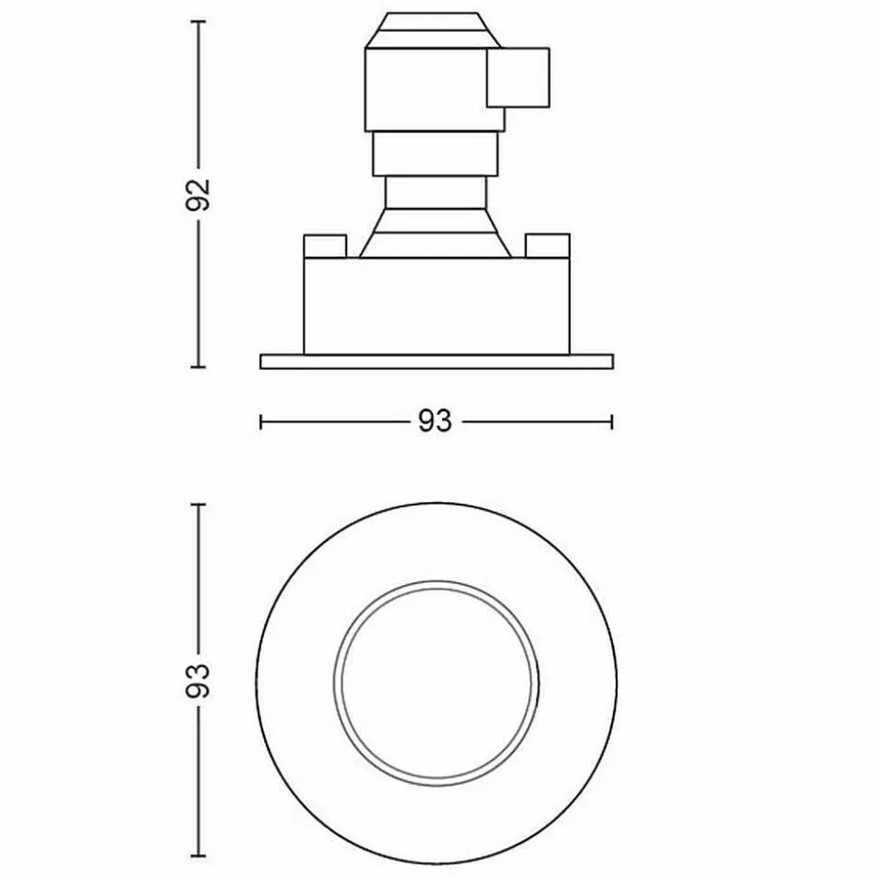 Spot Encastrable Philips Hue Adore Led Aluminium, 1 Lumiere, Telecommandes