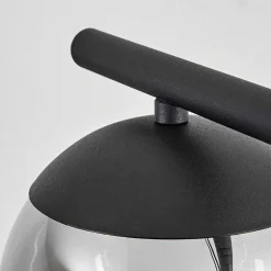 Suspension Agropoli Noir, 4 Lumieres