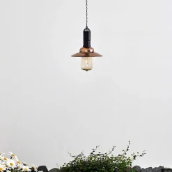 Suspension Anaheim Led Cuivre, Noir, 1 Lumiere