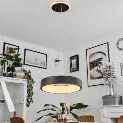 Suspension Areja Led Noir, Blanc, 1 Lumiere