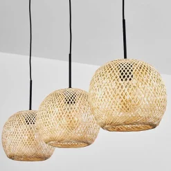 Suspension Bauro Ecru, 3 Lumieres
