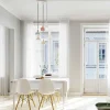 Suspension By Rydens Cabano Acier Brosse, 5 Lumieres
