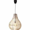 Suspension By Rydens Granada Bois Clair, Noir, 1 Lumiere