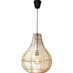 Suspension By Rydens Granada Bois Clair, Noir, 1 Lumiere