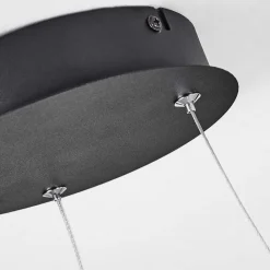 Suspension Calcium Led Noir, 1 Lumiere