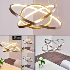 Suspension Canisteo Led Nickel Mat, 3 Lumieres