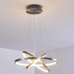 Suspension Canisteo Led Nickel Mat, 3 Lumieres