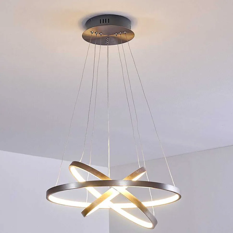 Suspension Canisteo Led Nickel Mat, 3 Lumieres