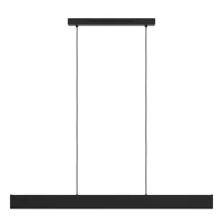 Suspension Eglo Andreas-Z Led Noir, 2 Lumieres, Changeur De Couleurs