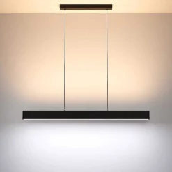 Suspension Eglo Andreas-Z Led Noir, 2 Lumieres, Changeur De Couleurs