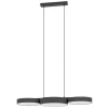 Suspension Eglo Barbano-Z Led Noir, 3 Lumieres