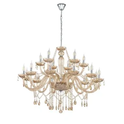 Suspension Eglo Basilano Chrome, 18 Lumieres