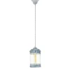 Suspension Eglo Langham Bleu, Gris, 1 Lumiere