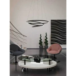Suspension Eglo Lobinero-Z Led Noir, 1 Lumiere