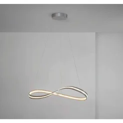 Suspension Escale Infinity Led Nickel Mat, 1 Lumiere