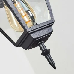 Suspension Exterieur Naofe Noir, 1 Lumiere