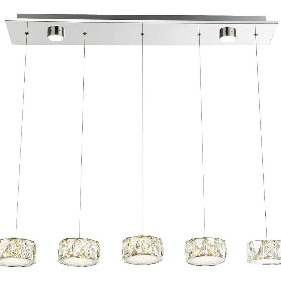 Suspension Globo Amur Led Chrome, 1 Lumiere