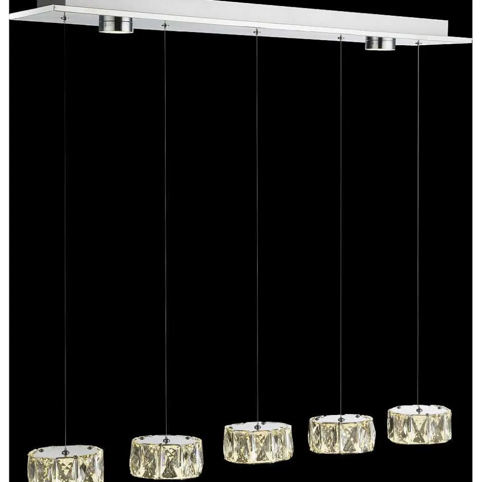 Suspension Globo Amur Led Chrome, 1 Lumiere