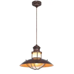 Suspension Globo Badalona Brun, 1 Lumiere