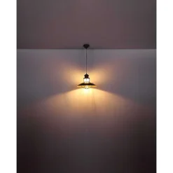 Suspension Globo Badalona Brun, 1 Lumiere