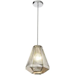 Suspension Globo Brandon Chrome, 1 Lumiere