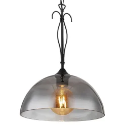 Suspension Globo Cottage Noir, 1 Lumiere