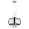 Suspension Globo Kalla Chrome, 5 Lumieres