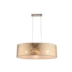 Suspension Globo Nickel Mat, 3 Lumieres