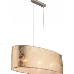Suspension Globo Nickel Mat, 3 Lumieres
