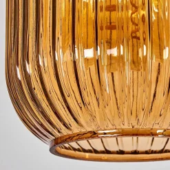 Suspension Goldenville Laiton, Noir, 4 Lumieres